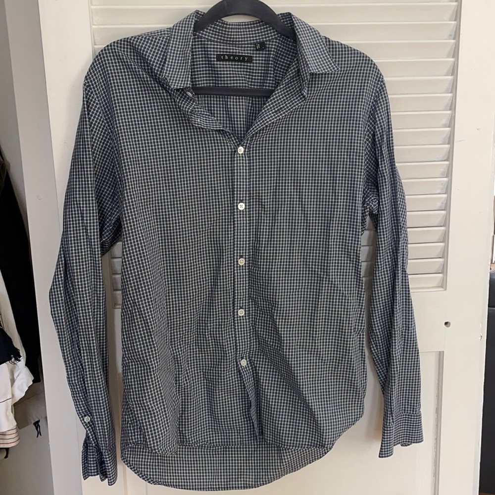 Men’s theory slim fit button up